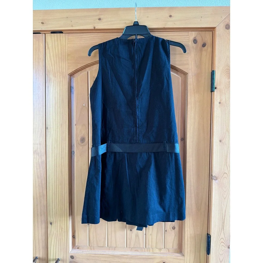 The Childrens Place Girls Black Pleated School Uniform Jumper Dress 16P Plus